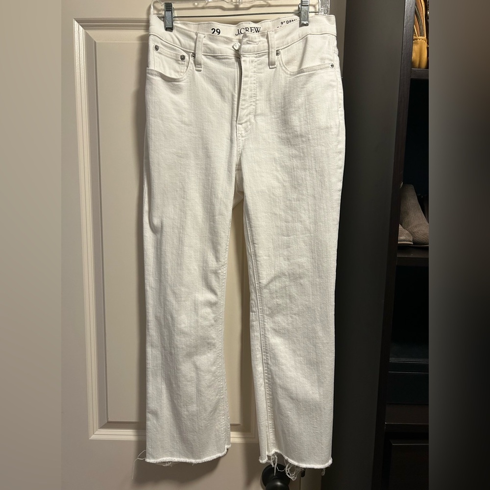 J. Crew Classic White Jeans